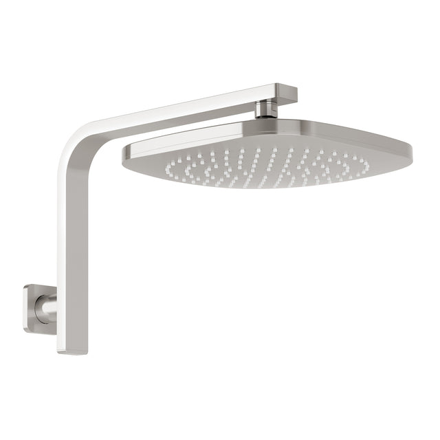 Phoenix Nuage High-Rise Shower Arm & Rose Brushed Nickel, product view