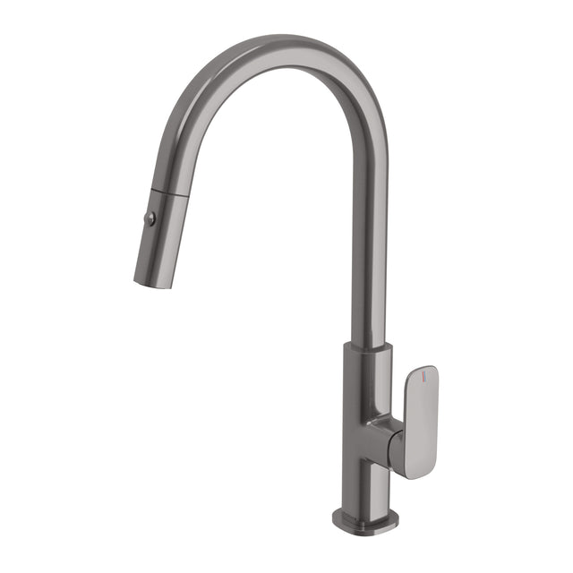 Phoenix Nuage Pull Out Sink Mixer 200mm Brushed Carbon, product view