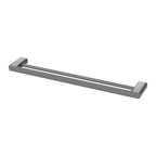 Phoenix Nuage Double Towel Rail 600mm Brushed Carbon