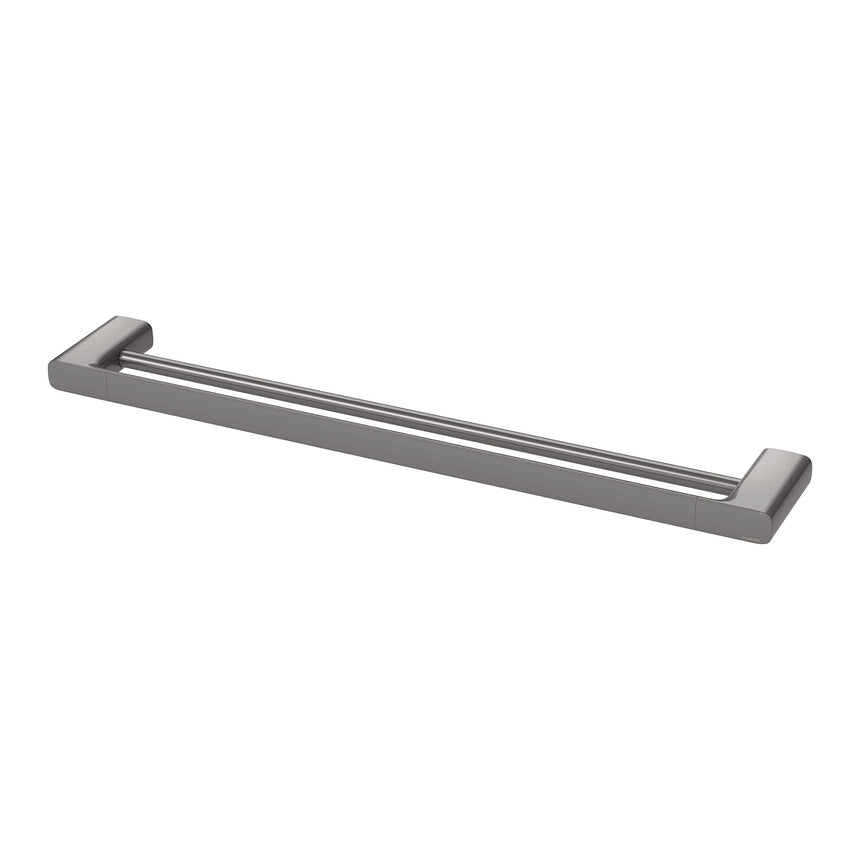 Phoenix Nuage Double Towel Rail 600mm Brushed Carbon, product view