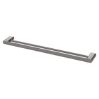 Phoenix Nuage Double Towel Rail 800mm Brushed Carbon