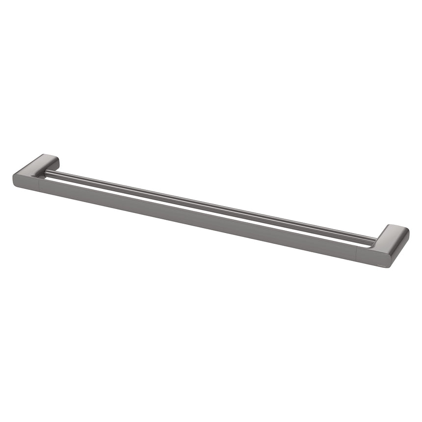 Phoenix Nuage Double Towel Rail 800mm Brushed Carbon, product view