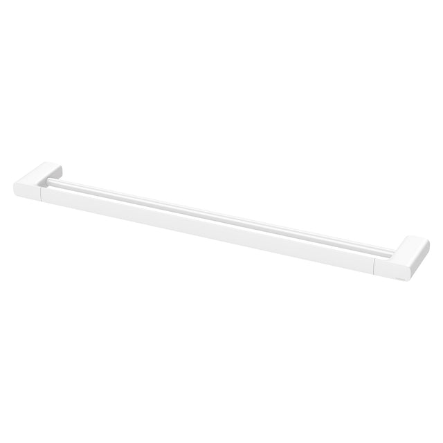 Phoenix Nuage Double Towel Rail 800mm Matte White, product view