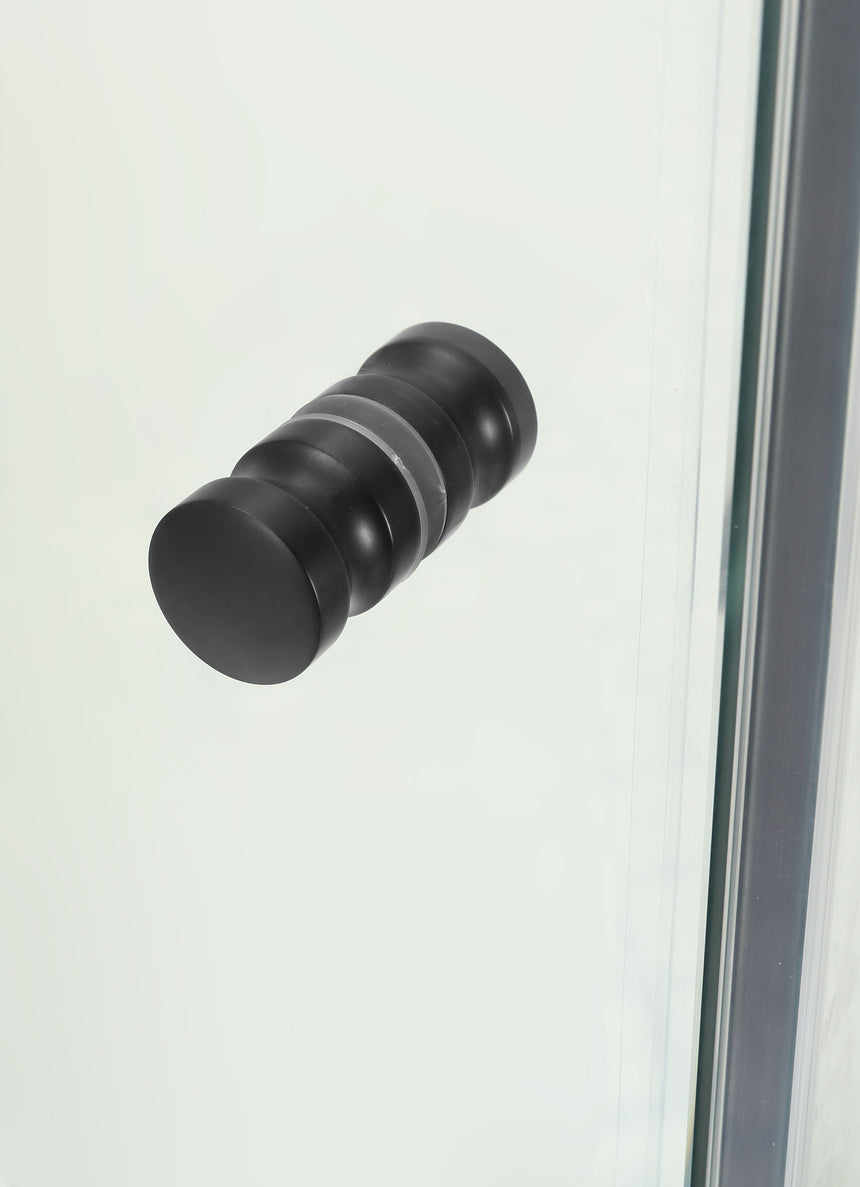 Covey CVP062 Matt Black round door knob detail