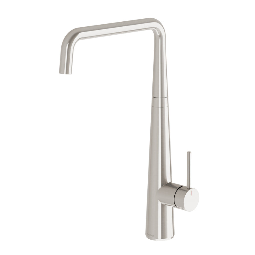 Phoenix Erlen Sink Mixer 210mm Squareline Brushed Nickel, product view