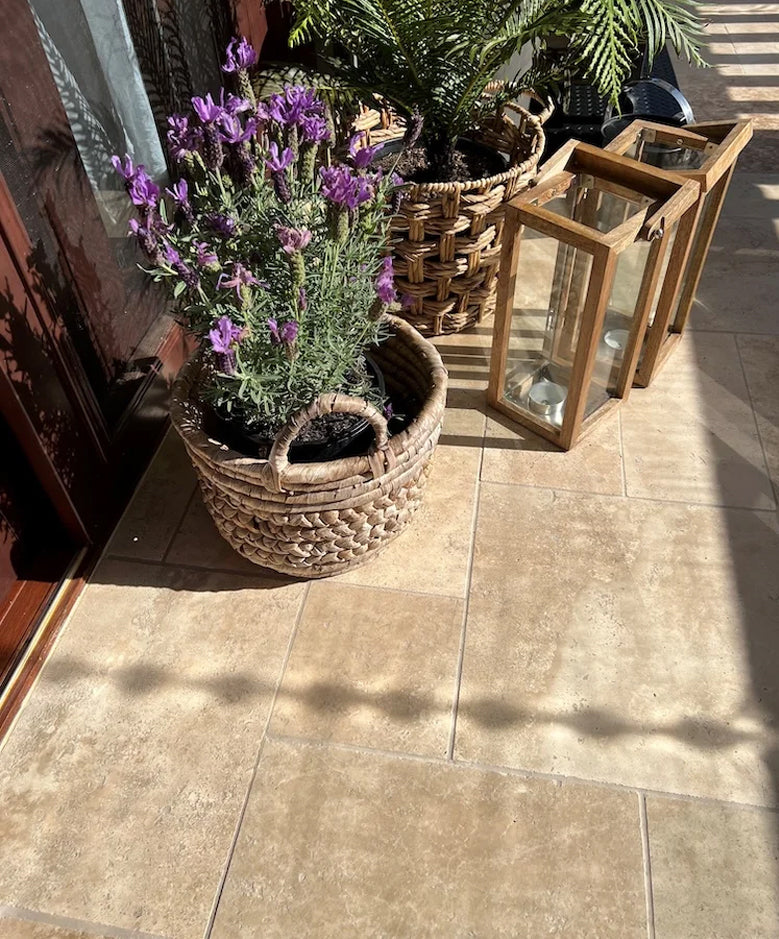 Classic Premium Travertine natural stone surface and installation by Tilemall