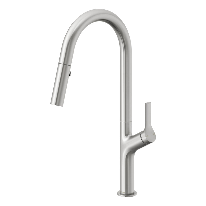 Phoenix Linq Pull Out Sink Mixer 316 SS 220mm Stainless Steel, product view