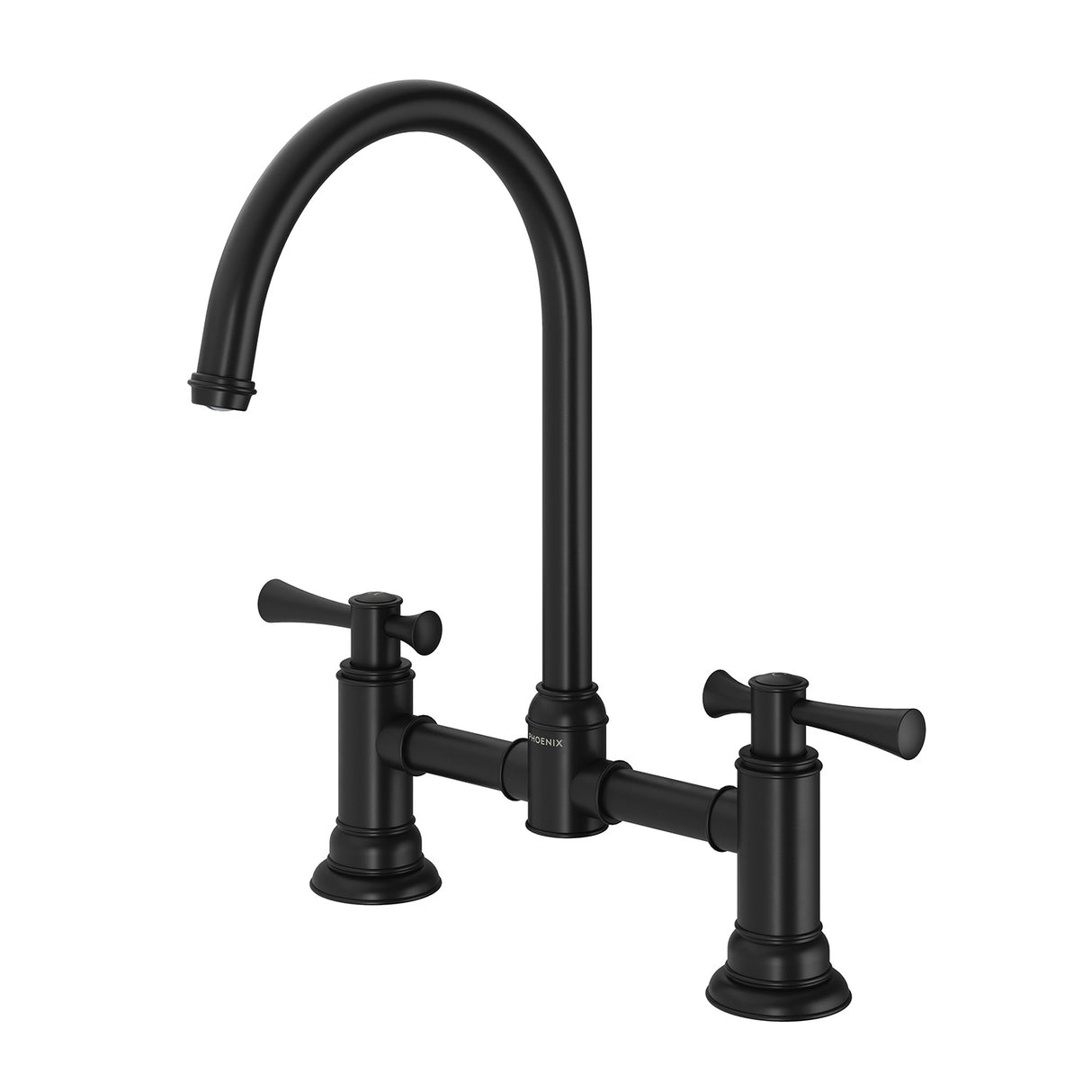 Phoenix Cromford Exposed Sink Set Matte Black 3D Viewer