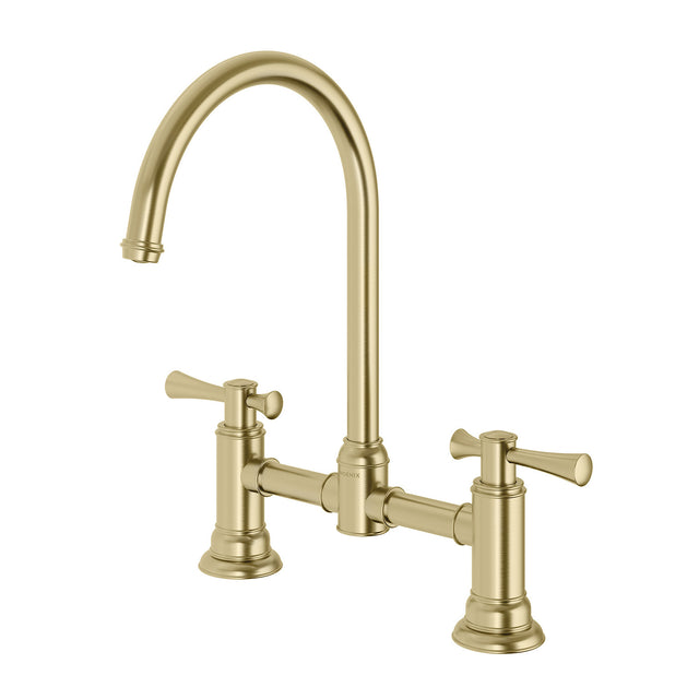 Phoenix Cromford Exposed Sink Set Brushed Gold, product view