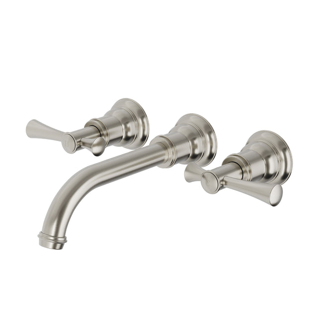 Phoenix Cromford Wall Basin / Bath Tap Set Brushed Nickel, product view
