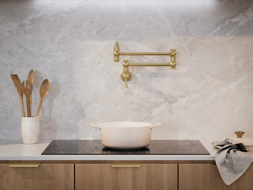 Phoenix Cromford Pot Filler Brushed Gold, additional product view