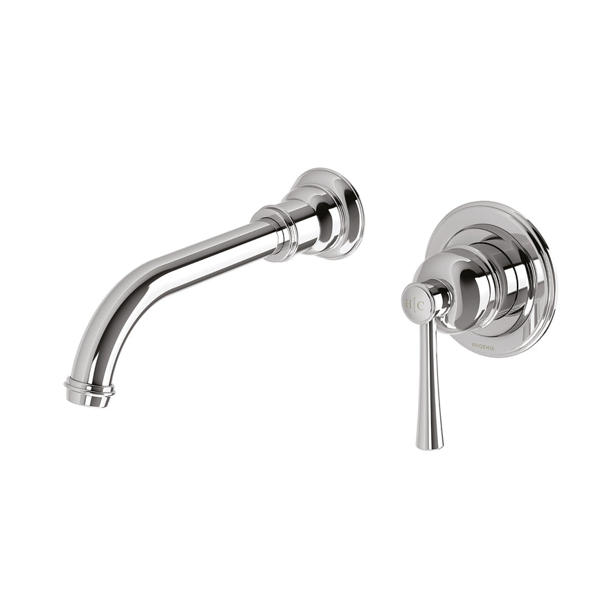 Phoenix Cromford SwitchMix Wall Basin / Bath Mixer Set Fit-Off Kit Chrome, additional product view