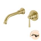 Phoenix Cromford SwitchMix Wall Basin / Bath Mixer Set Fit-Off Kit Brushed Gold