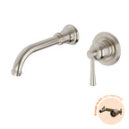Phoenix Cromford SwitchMix Wall Basin / Bath Mixer Set Fit-Off Kit Brushed Nickel