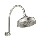 Phoenix Cromford Hi Rise Shower Arm & Rose 210mm Brushed Nickel