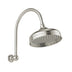 Phoenix Cromford Hi Rise Shower Arm & Rose 210mm Brushed Nickel