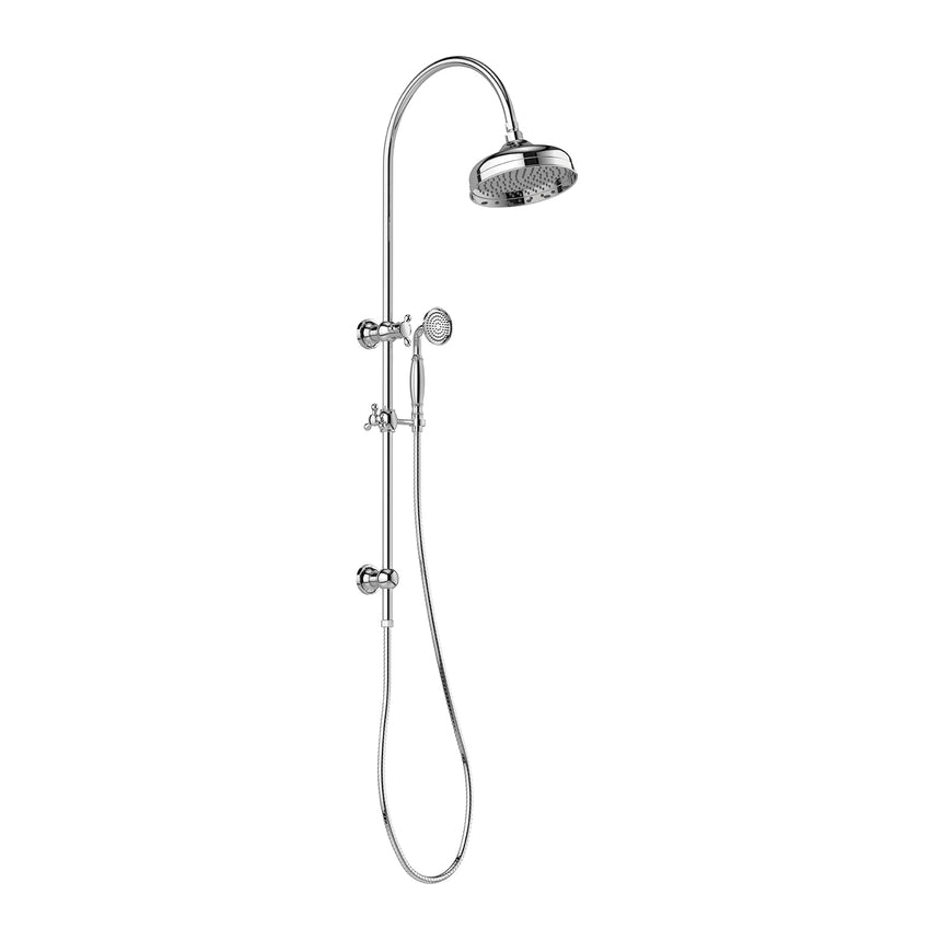 Phoenix Cromford Twin Shower 210mm Rose Chrome, product view