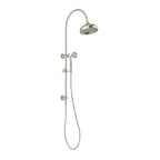 Phoenix Cromford Twin Shower 210mm Rose Brushed Nickel