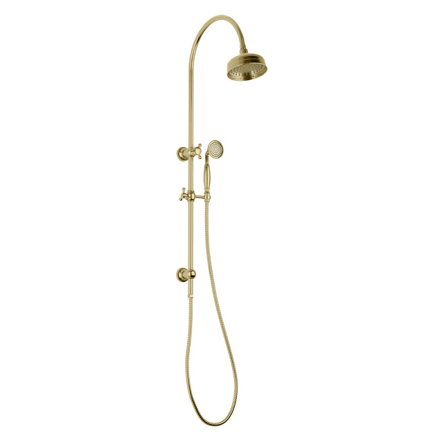 Phoenix Cromford Twin Shower Brushed Gold, product view