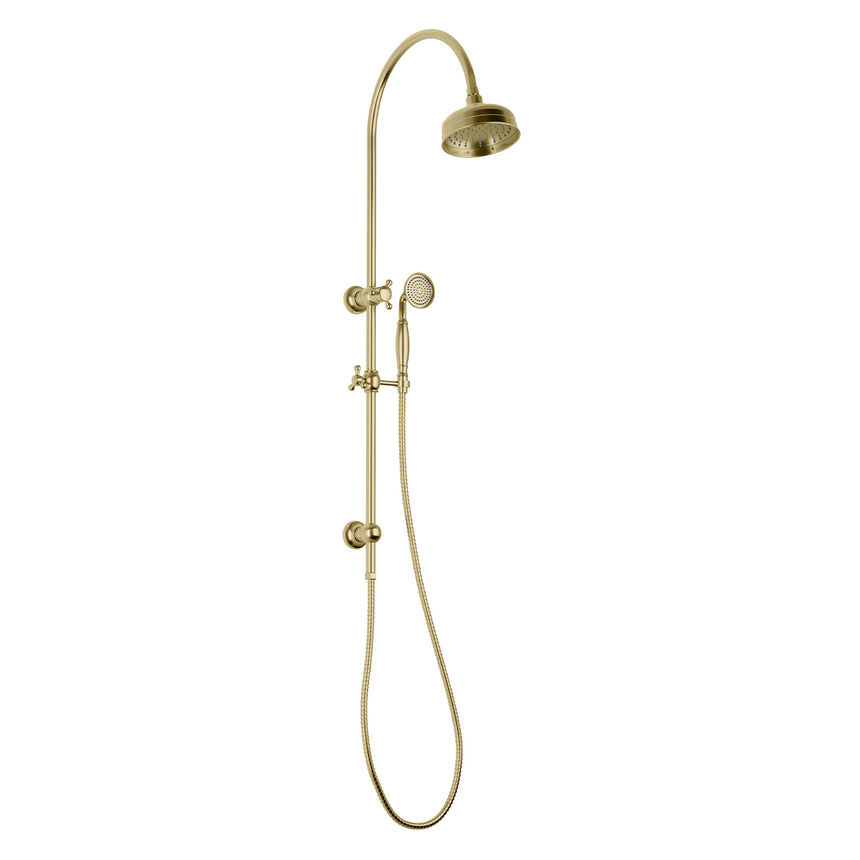 Phoenix Cromford Twin Shower Brushed Gold, product view