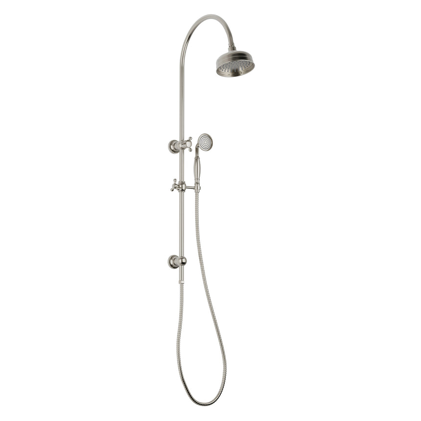 Phoenix Cromford Twin Shower Brushed Nickel, product view