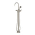 Phoenix Cromford Floor Mounted Bath Mixer with Hand Shower Brushed Nickel