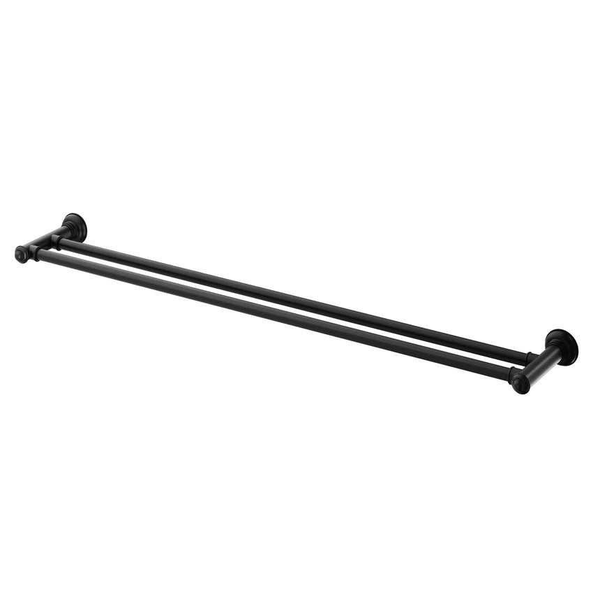 Phoenix Cromford Double Towel Rail 800mm Matte Black, product view