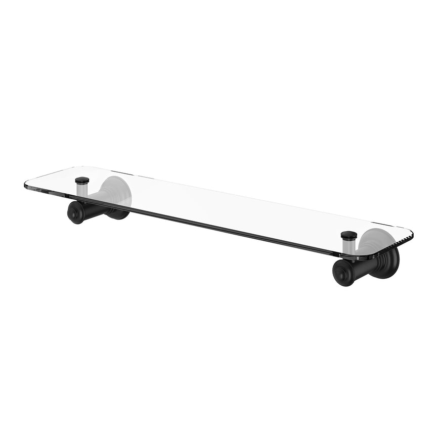 Phoenix Cromford Glass Shelf 450mm Matte Black, product view
