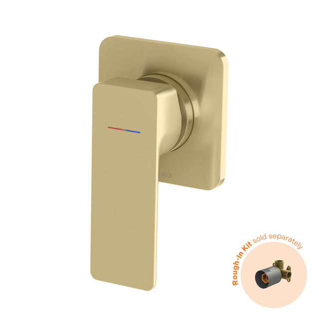 Phoenix Gloss MKII SwitchMix Shower / Wall Mixer Fit-Off Kit Brushed Gold, product view