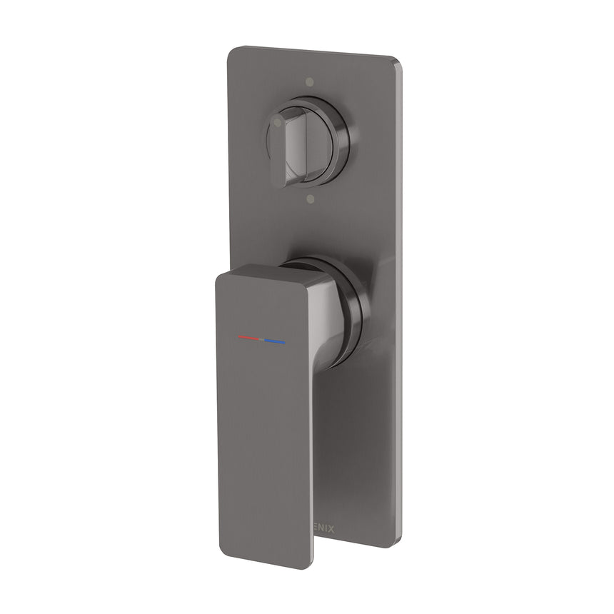 Phoenix Gloss MKII SwitchMix Shower / Bath Diverter Mixer Brushed Carbon, product view