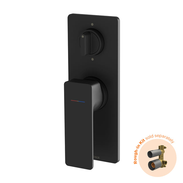 Phoenix Gloss MKII SwitchMix Shower / Bath Diverter Mixer Fit-Off Kit Matte Black, product view