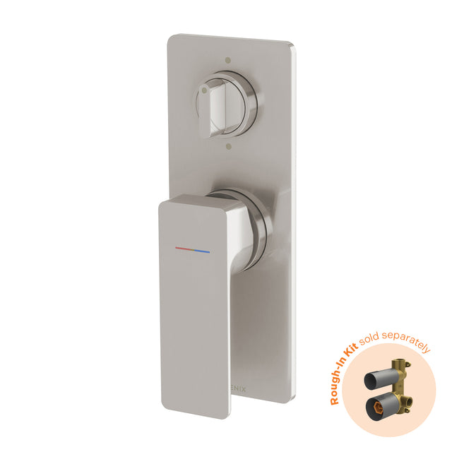 Phoenix Gloss MKII SwitchMix Shower / Bath Diverter Mixer Fit-Off Kit Brushed Nickel, product view