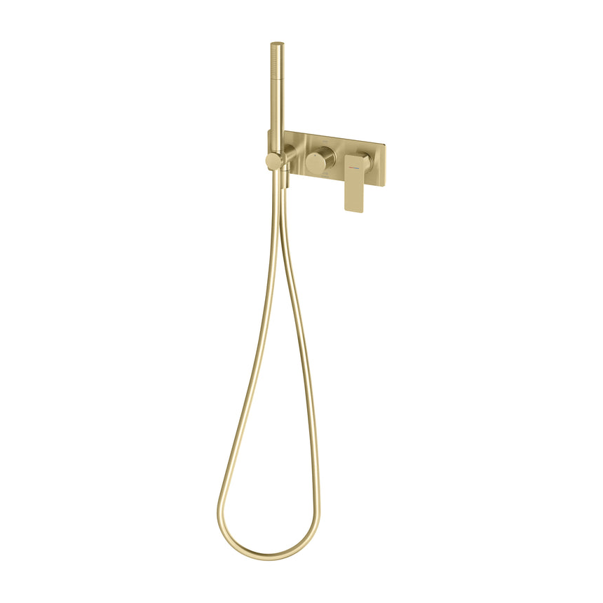 Phoenix Gloss MKII Wall Shower System Brushed Gold, product view
