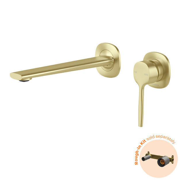 Phoenix Vask SwitchMix Wall Basin / Bath Mixer Set 200mm Fit-Off Kit Brushed Gold, product view