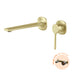 Phoenix Vask SwitchMix Wall Basin / Bath Mixer Set 200mm Fit-Off Kit Brushed Gold