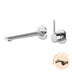 Phoenix Vask SwitchMix Wall Basin / Bath Mixer Set 200mm Pin Up Fit-Off Kit Chrome