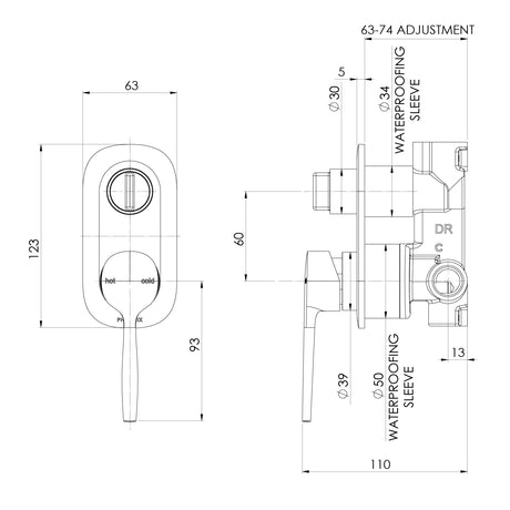 139-2910-1-Vask-SwitchMix-Shower-Bath-Diverter-Mixer-Line-Drawing