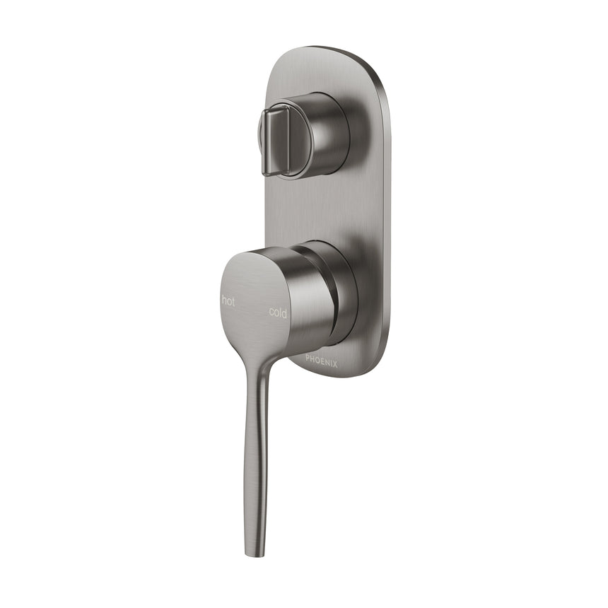 Phoenix Vask SwitchMix Shower / Bath Diverter Mixer Brushed Carbon, product view