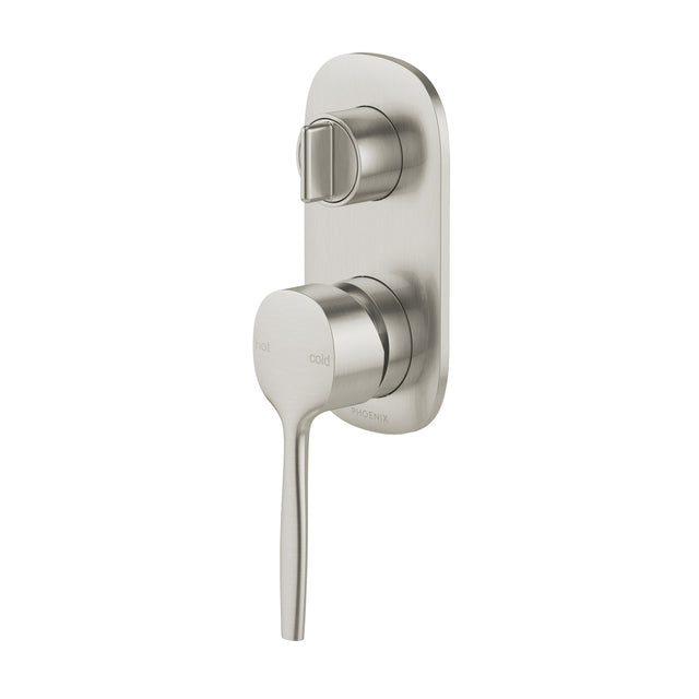 Phoenix Vask SwitchMix Shower / Bath Diverter Mixer Brushed Nickel, product view