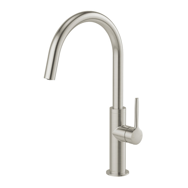 Phoenix Vask Sink Mixer 190mm Brushed Nickel, product view