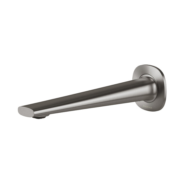 Phoenix Vask Wall Basin / Bath Outlet 200mm Brushed Carbon, product view