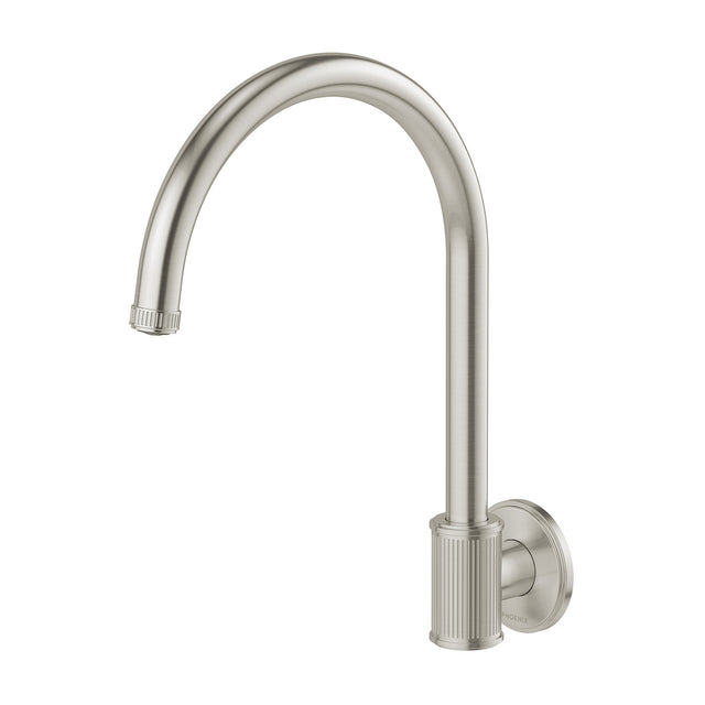 Phoenix Wiltern Wall Sink Outlet 180mm Brushed Nickel, product view