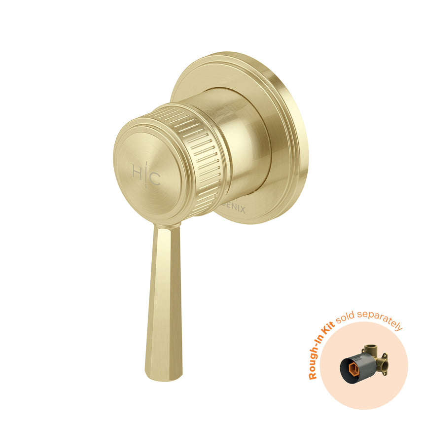 Phoenix Wiltern SwitchMix Shower / Wall Mixer Fit-Off Kit Brushed Gold, product view