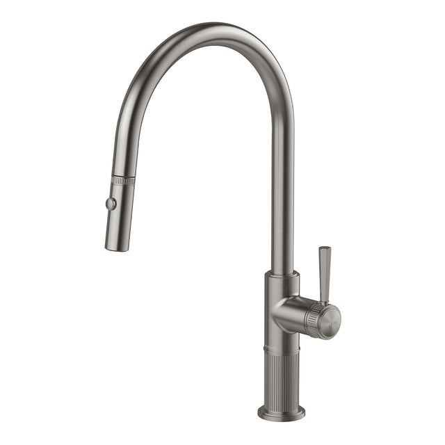 Phoenix Wiltern Pull Out Sink Mixer 230mm Brushed Carbon, product view