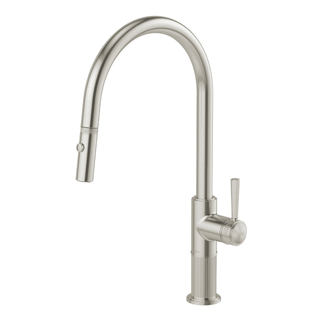 Phoenix Wiltern Pull Out Sink Mixer 230mm Brushed Nickel, product view