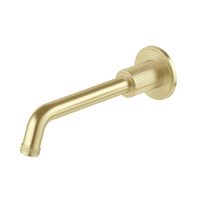Phoenix Wiltern Wall Basin / Bath Outlet 190mm Brushed Gold, product view