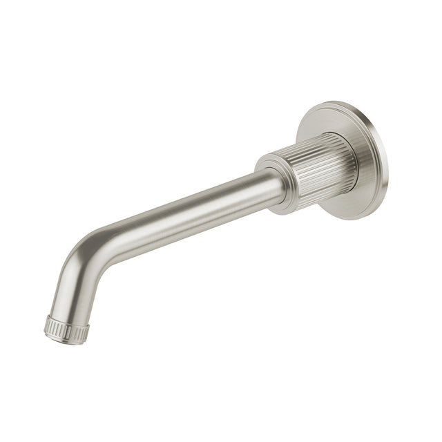 Phoenix Wiltern Wall Basin / Bath Outlet 190mm Brushed Nickel, product view