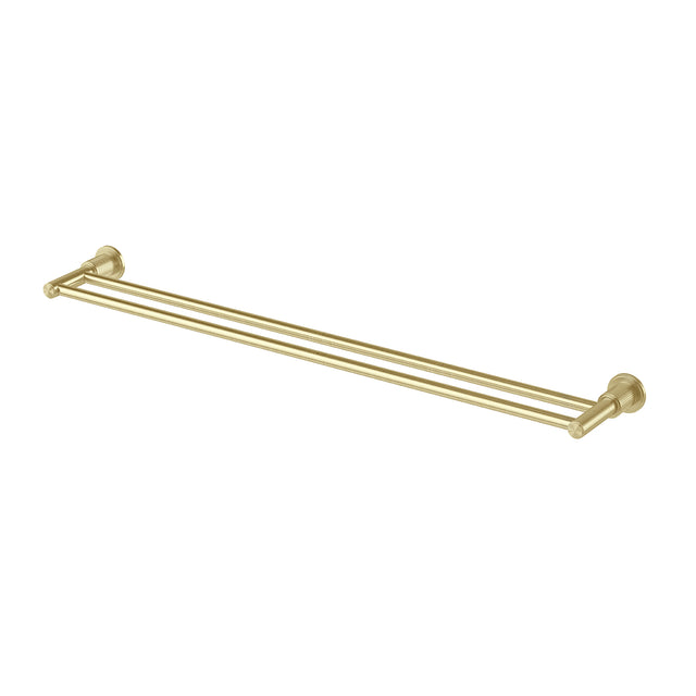 Phoenix Wiltern Double Towel Rail 800mm Brushed Gold, product view