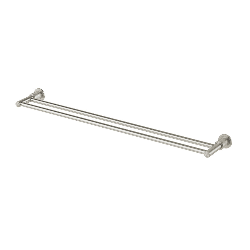 Phoenix Wiltern Double Towel Rail 800mm Brushed Nickel, product view