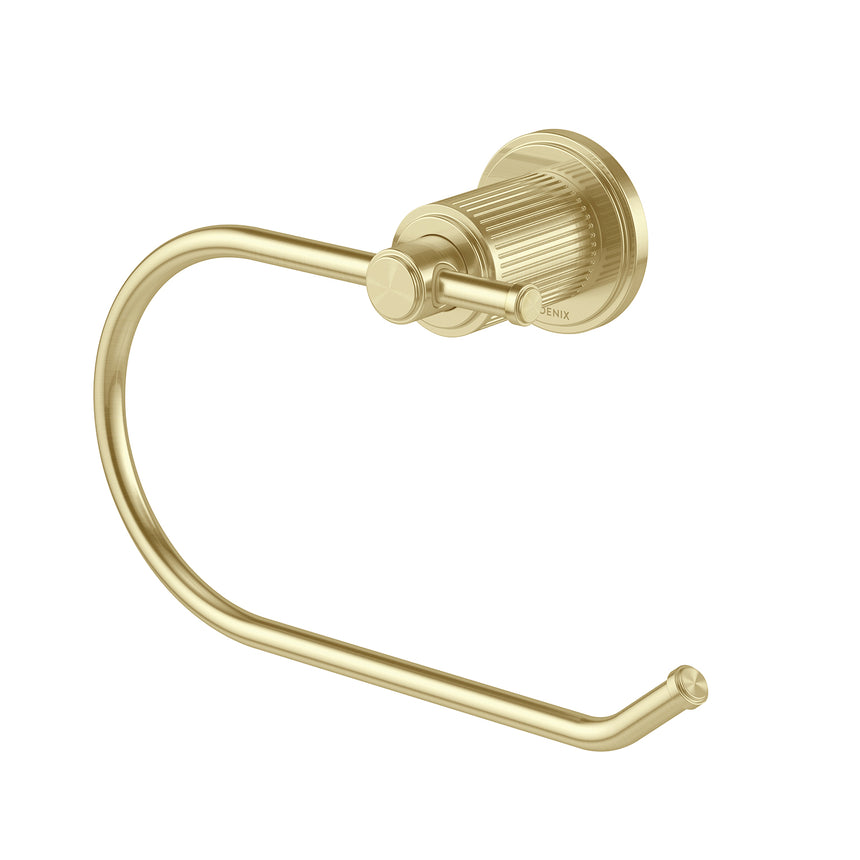 Phoenix Wiltern Toilet Roll Holder Brushed Gold, product view